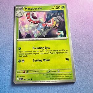 masquerain - 002/182 (uncommon) — pokemon: paradox rift